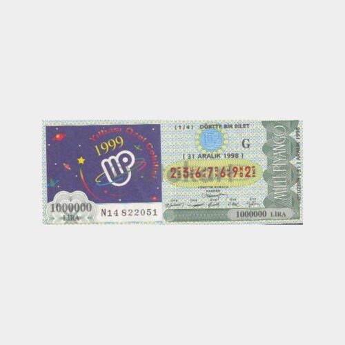 Milli Piyango - 31.12.1998 G-2367692 Yılbaşı 1999