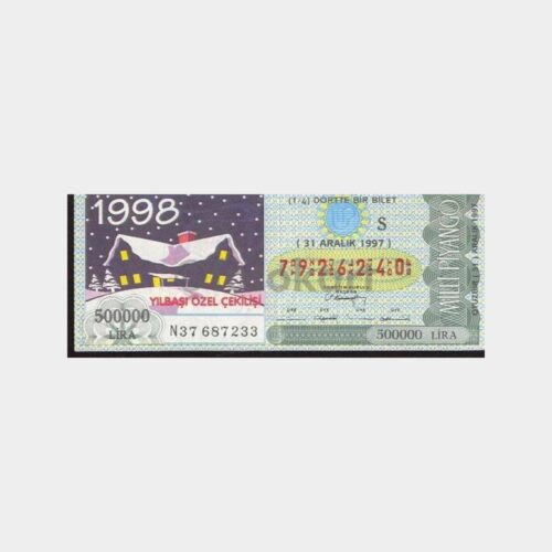 Milli Piyango - 31.12.1997 S-7926240 Yılbaşı 1998