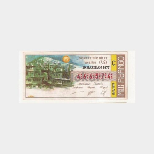 Milli Piyango - 19.06.1977 Ç-466374 Köy Yaşamı