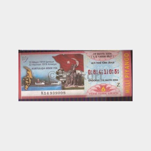 Milli Piyango - 19.05.2006 Z-084103 Samsun