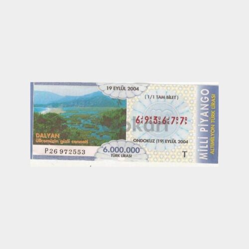 Milli Piyango - 19.09.2004 T-693677 Dalyan