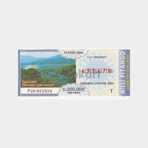 Milli Piyango - 19.04.2004 T-693678 Dalyan