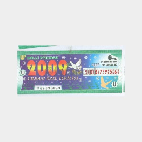 Milli Piyango - 31.12.2008 U-5037959 Yılbaşı