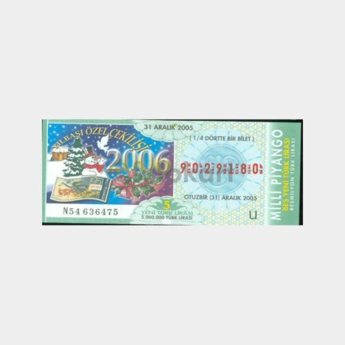 Milli Piyango - 31.12.2005 U-9029180 Yılbaşı