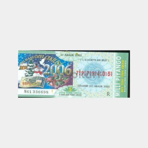 Milli Piyango - 31.12.2005 R-7979403 Yılbaşı