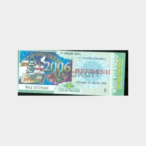 Milli Piyango - 31.12.2005 R-8270551 Yılbaşı