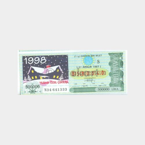 Milli Piyango - 31.12.1997 S-3580340 Yılbaşı