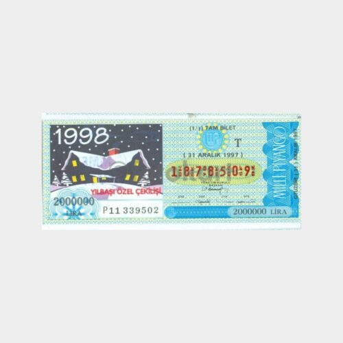 Milli Piyango - 31.12.1997 T-1878509 Yılbaşı