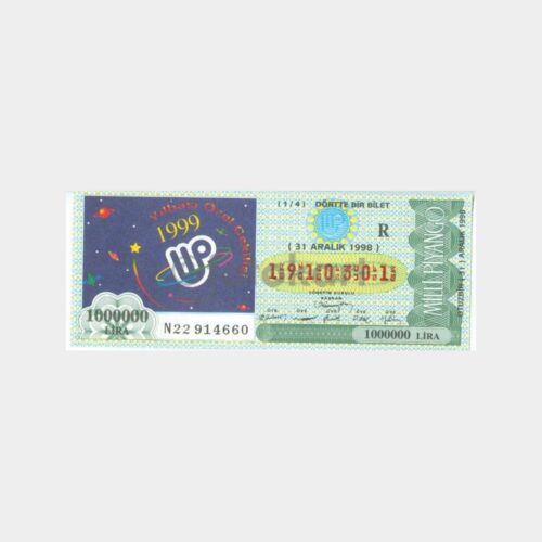 Milli Piyango - 31.12.1998 R-1910301 Yılbaşı