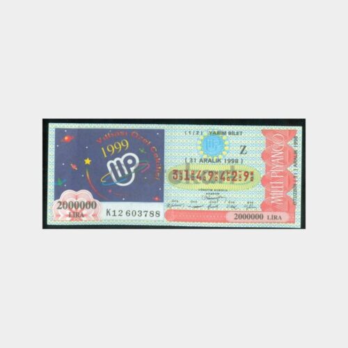 Milli Piyango - 31.12.1998 Z-3149429 Yılbaşı