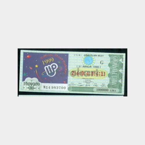 Milli Piyango - 31.12.1998 G-2604341 Yılbaşı