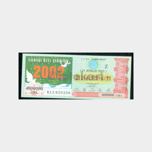 Milli Piyango - 31.12.1998 Z-2169069 Yılbaşı