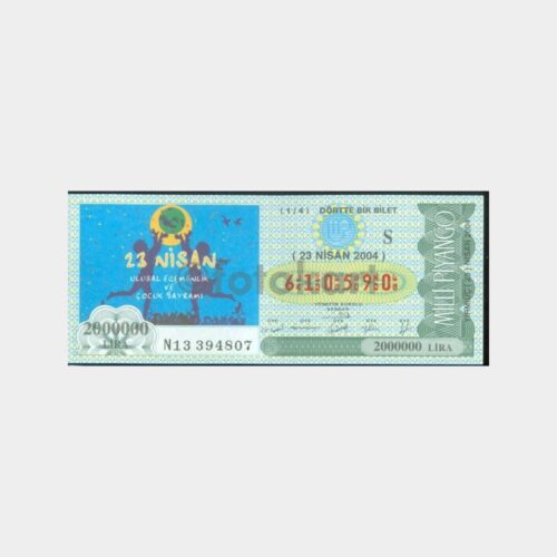 Milli Piyango - 23.04.2004 S-610590  Çocuk Bayramı