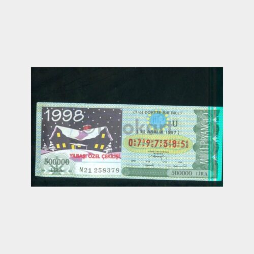 Milli Piyango - 31.12.1997 U-0797385 Yılbaşı
