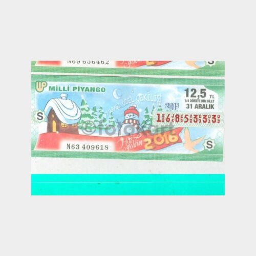 Milli Piyango - 31.12.2015 S-1685333 Yılbaşı