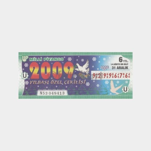Milli Piyango - 31.12.2008 U-9299676 Yılbaşı