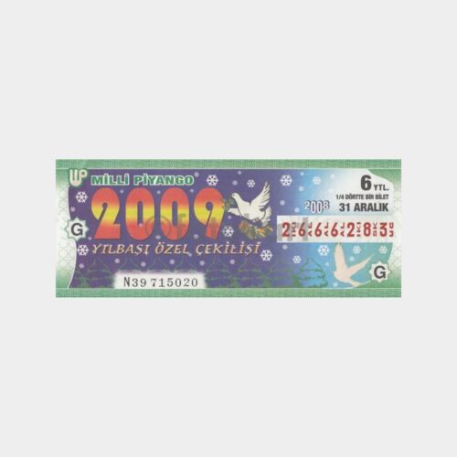 Milli Piyango - 31.12.2008 G-2666283 Yılbaşı