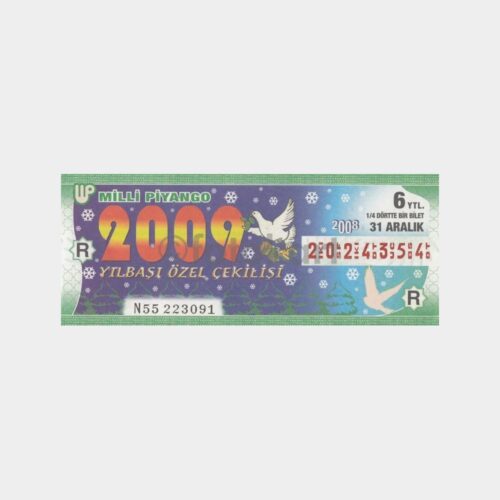 Milli Piyango - 31.12.2008 R-2024354 Yılbaşı