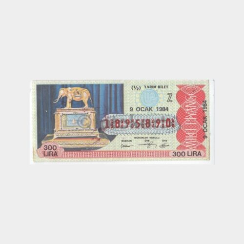 Milli Piyango - 09.01.1984 Z-1895890 Fil Antika