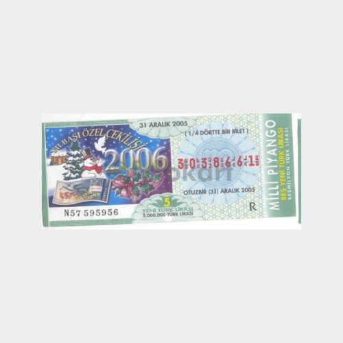 Milli Piyango - 31.12.2005 R-3038661 Yılbaşı