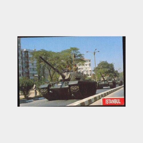 İstanbul Vatan Caddesi Tank Geçişi Kartpostal