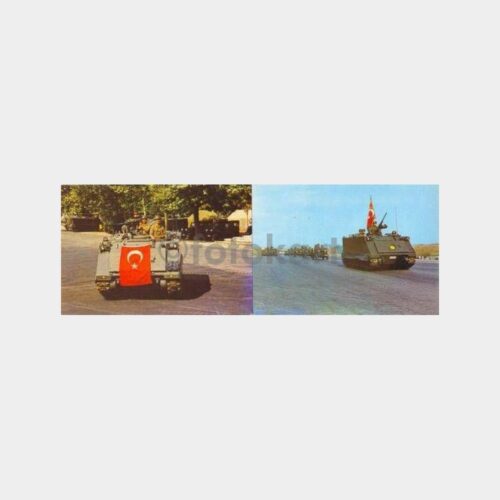 Tören Esnasında Tanklar 3 Adet Kartpostal