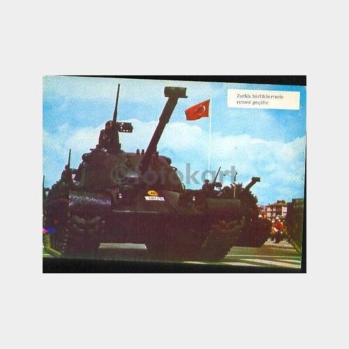Zırhlı Birliklerimiz Törende Kartpostal