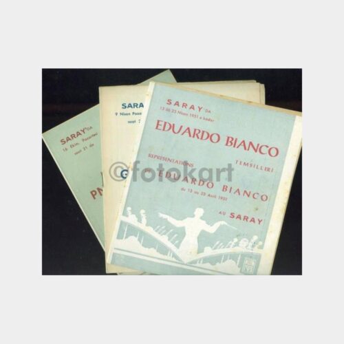 1957 Filarmoni Konser Programı (12 Adet - Uçak Reklam)