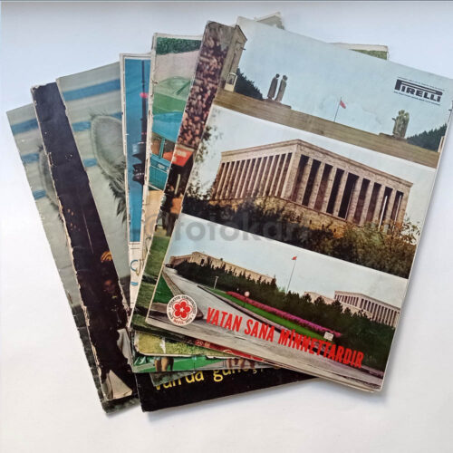 Pirelli Aylık Kültür Dergisi Lotu, 1971-74 (7 Adet)