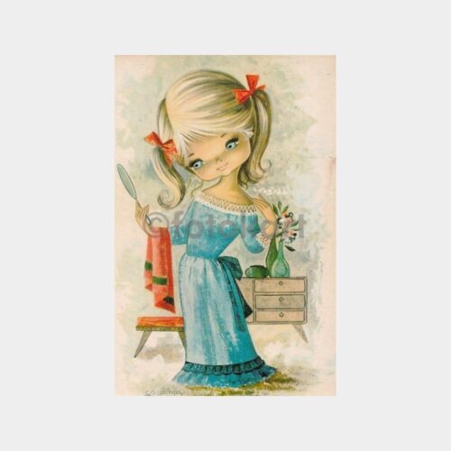 1975 Çocuk Temalı Tebrik Kartpostal