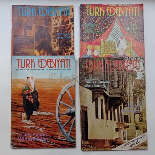Türk Edebiyatı Dergisi, 48 Adet Dergi Lot, 1985-1995 - Görsel 3