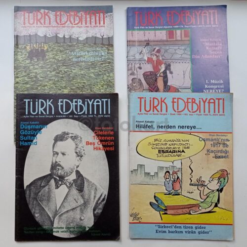 Türk Edebiyatı Dergisi, 48 Adet Dergi Lot, 1985-1995 - Görsel 4