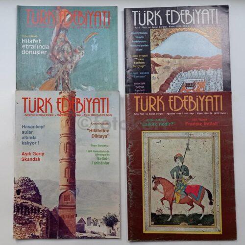 Türk Edebiyatı Dergisi, 48 Adet Dergi Lot, 1985-1995 - Görsel 5