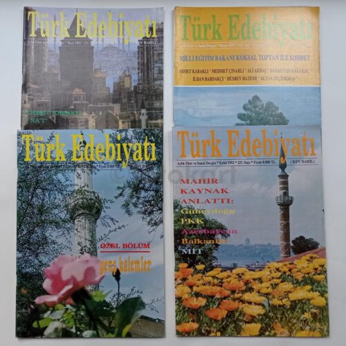 Türk Edebiyatı Dergisi, 48 Adet Dergi Lot, 1985-1995 - Görsel 8