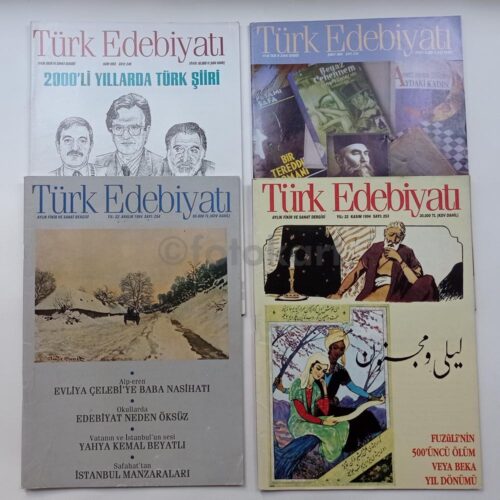Türk Edebiyatı Dergisi, 48 Adet Dergi Lot, 1985-1995 - Görsel 10
