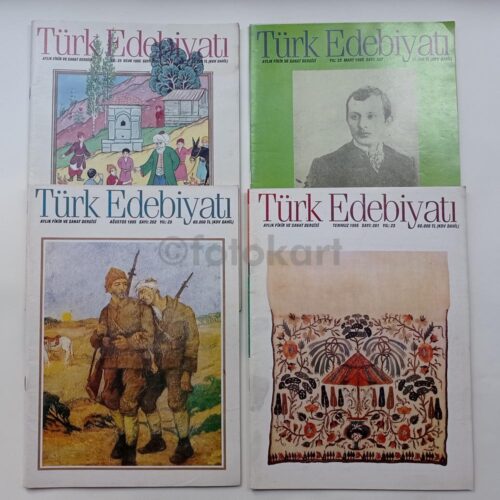 Türk Edebiyatı Dergisi, 48 Adet Dergi Lot, 1985-1995 - Görsel 11