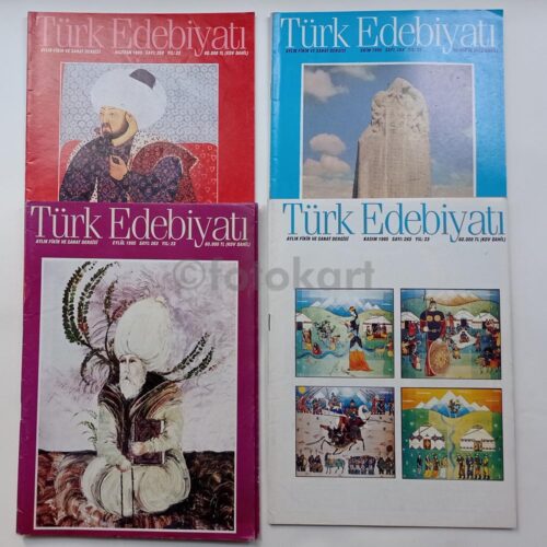 Türk Edebiyatı Dergisi, 48 Adet Dergi Lot, 1985-1995 - Görsel 12