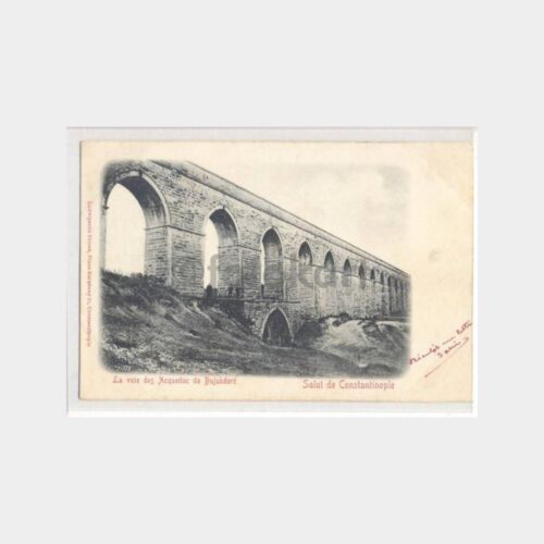 1902 Büyükdere Su Bendi Nadir Kartpostal
