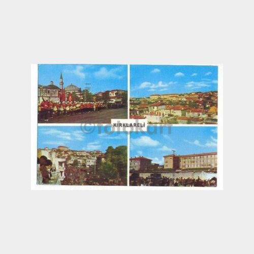 Kırklareli Şehirden 4 Görünüş Kartpostal