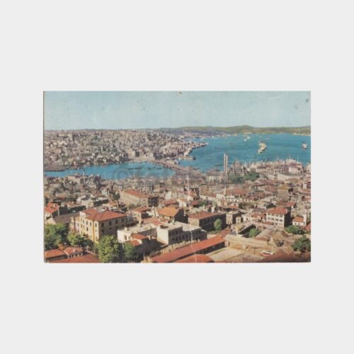 1964 Haliç Görünüşü Ankara Posta Damgalı Kartpostal