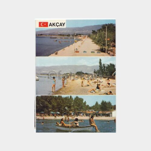 1975 Balıkesir Akçay 3 Görünüş Kartpostal