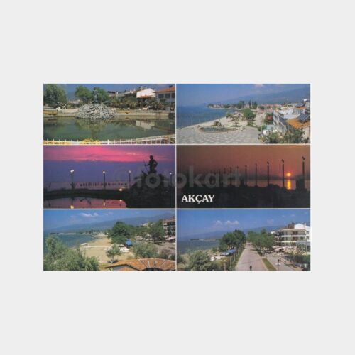 1990 Balıkesir Akçay Muhtelif Görünüş Kartpostal