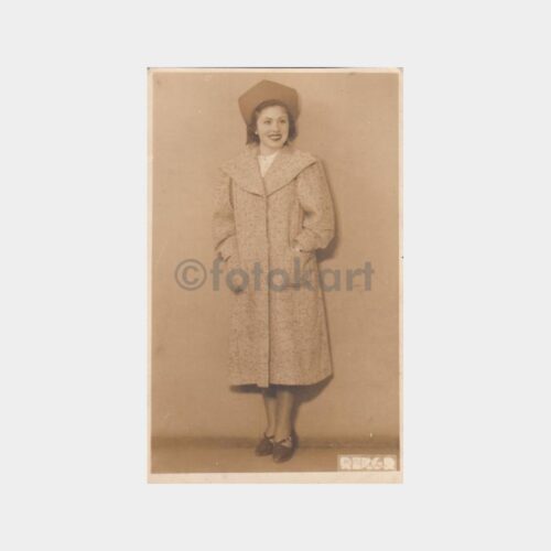 1940 Foto Rekor - Şapkalı Kadın Stüdyo Fotoğraf