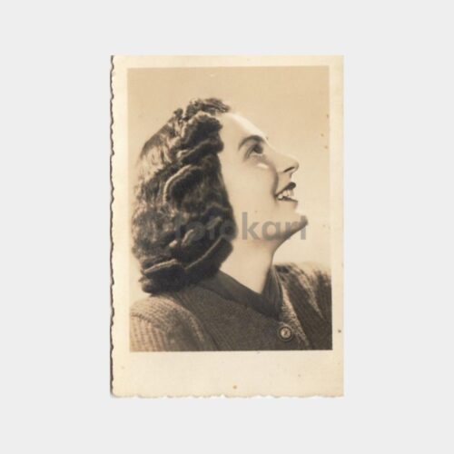 1940 Kadın Saç Modeli Portre Konulu Fotoğraf