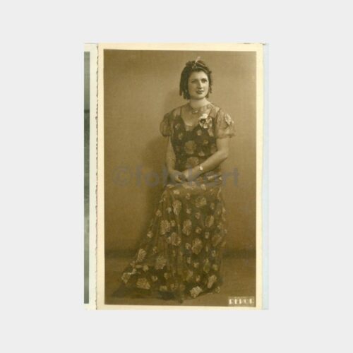 1940 Beyoğlu -Foto Rekor- Kadın Fotoğraf