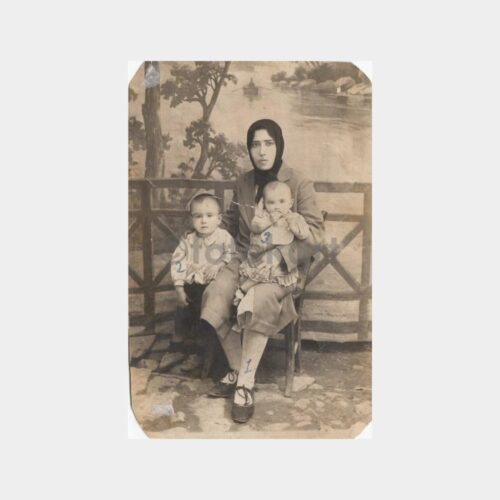 1929 Stüdyo Arka Plan - Kadın Çocuklar Fotoğraf