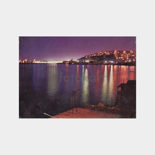 1980 Ordu Şehir Gece Görünüşü Kartpostal