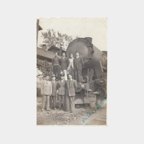1950 Bilecik Tren Lokomotif Konulu Fotoğrafı