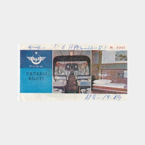 1981 Haydarpaşa - Diyarbakır Tren Bileti