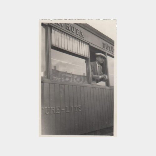 1933 Avrupa Treni Vagon Penceresinde Bay Konulu Fotoğraf